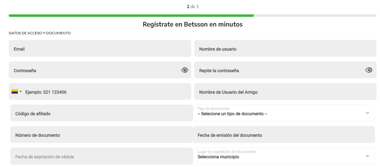 betsson registro