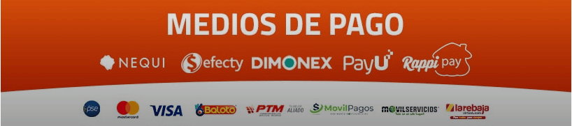 Los principales m&eacute;todos de pago de Luckia Colombia