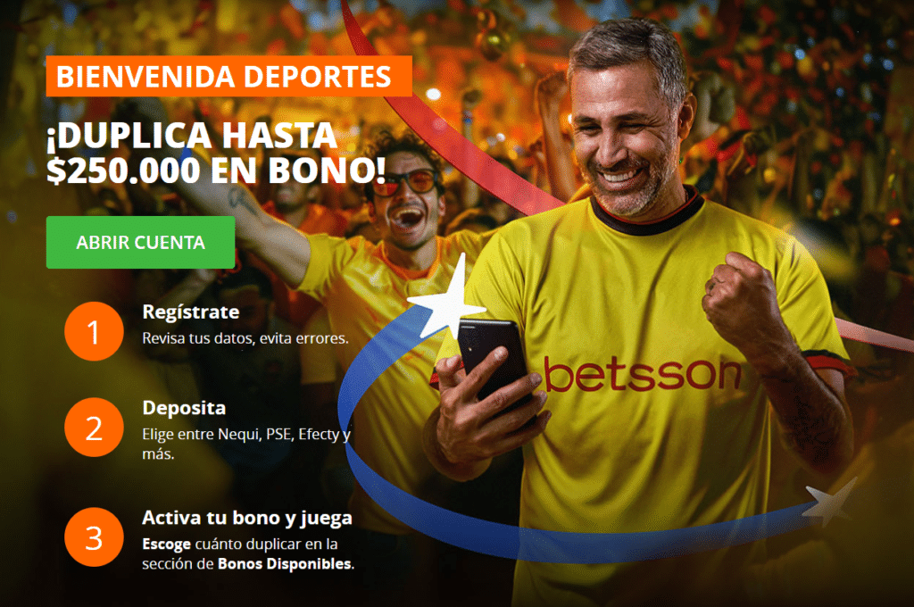 Código promocional Betsson Colombia