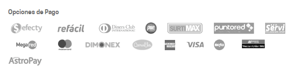 Métodos de pago disponibles para los Rivalo retiros